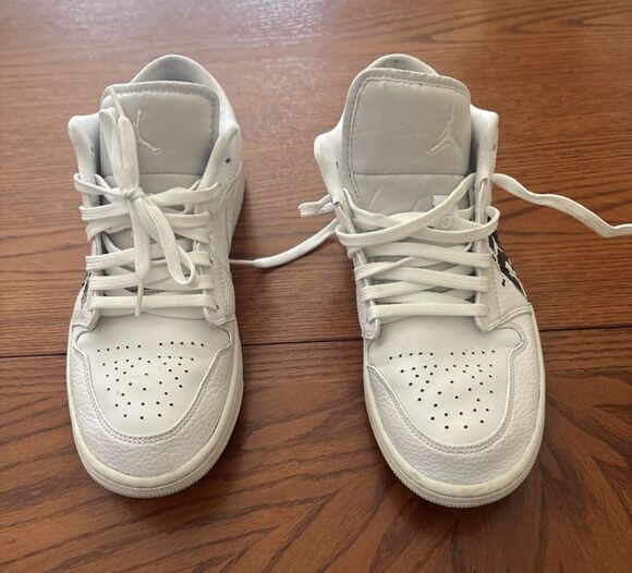 Custom Air Jordan 1 Low Lil Durk OTF Only The Family White Black Men\'s Size 9 main image 7